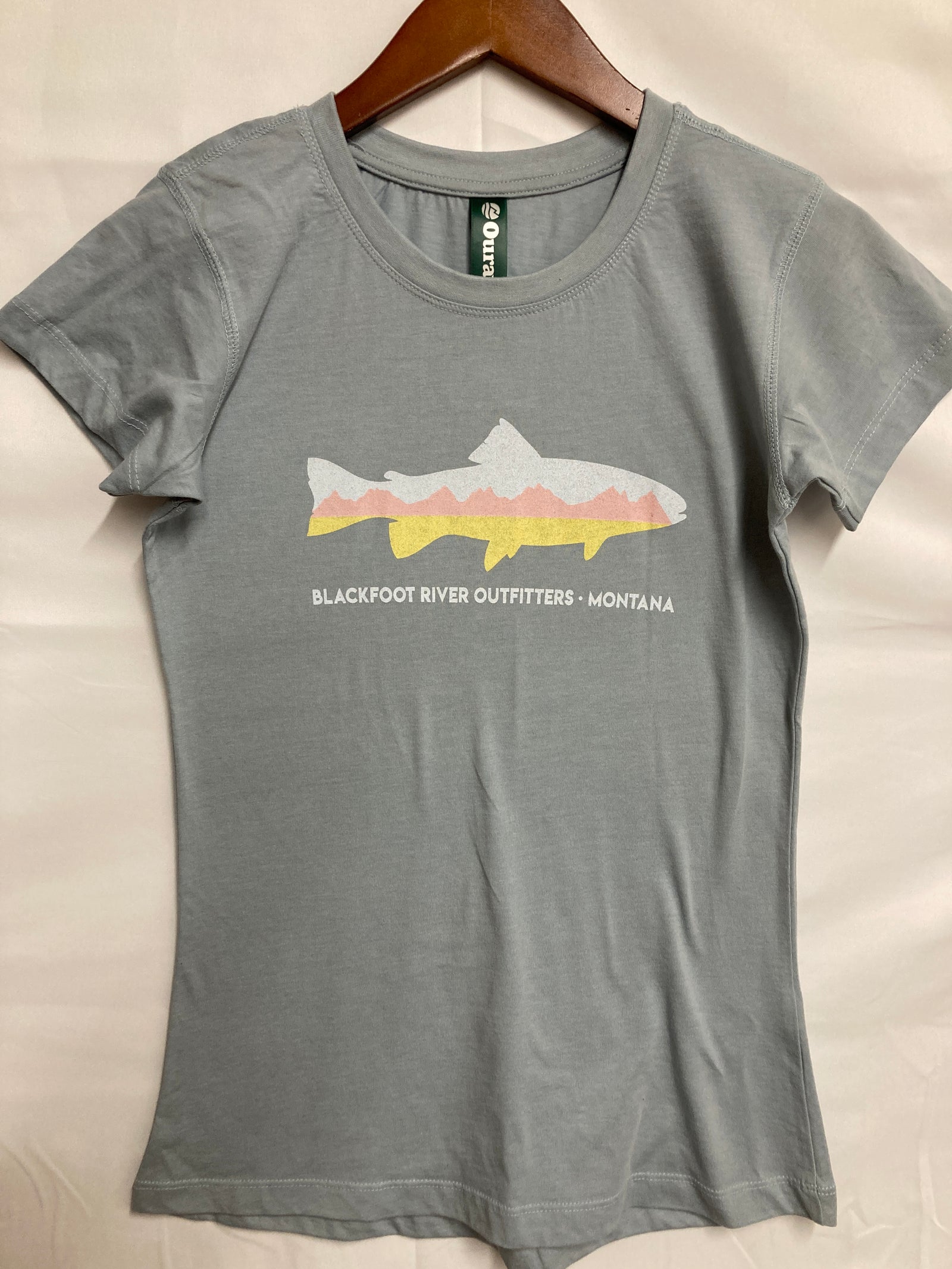 BRO Logo W Essential SS Crew NK T - Tri Tone Trout