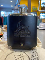 Whiskey Leatherworks BRO Logo Stillwater Stainless Flask