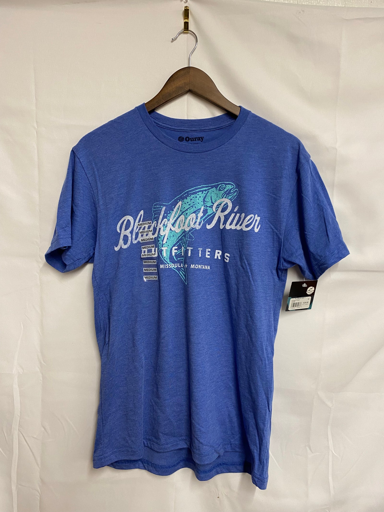 BRO Tri-Blend S/S T Retro Trout Logo - SALE