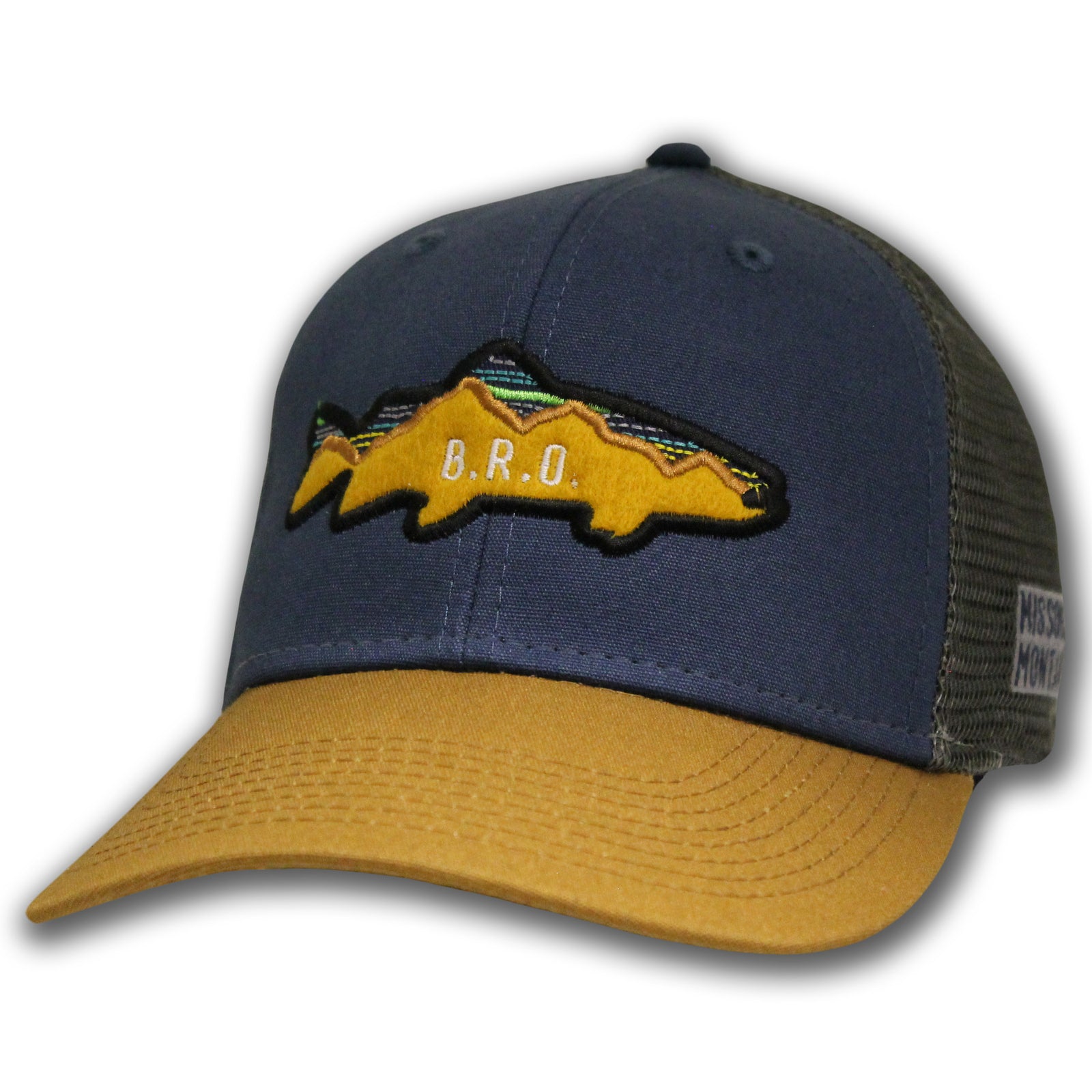 BRO Logo Industrial Canvas Mesh Cap