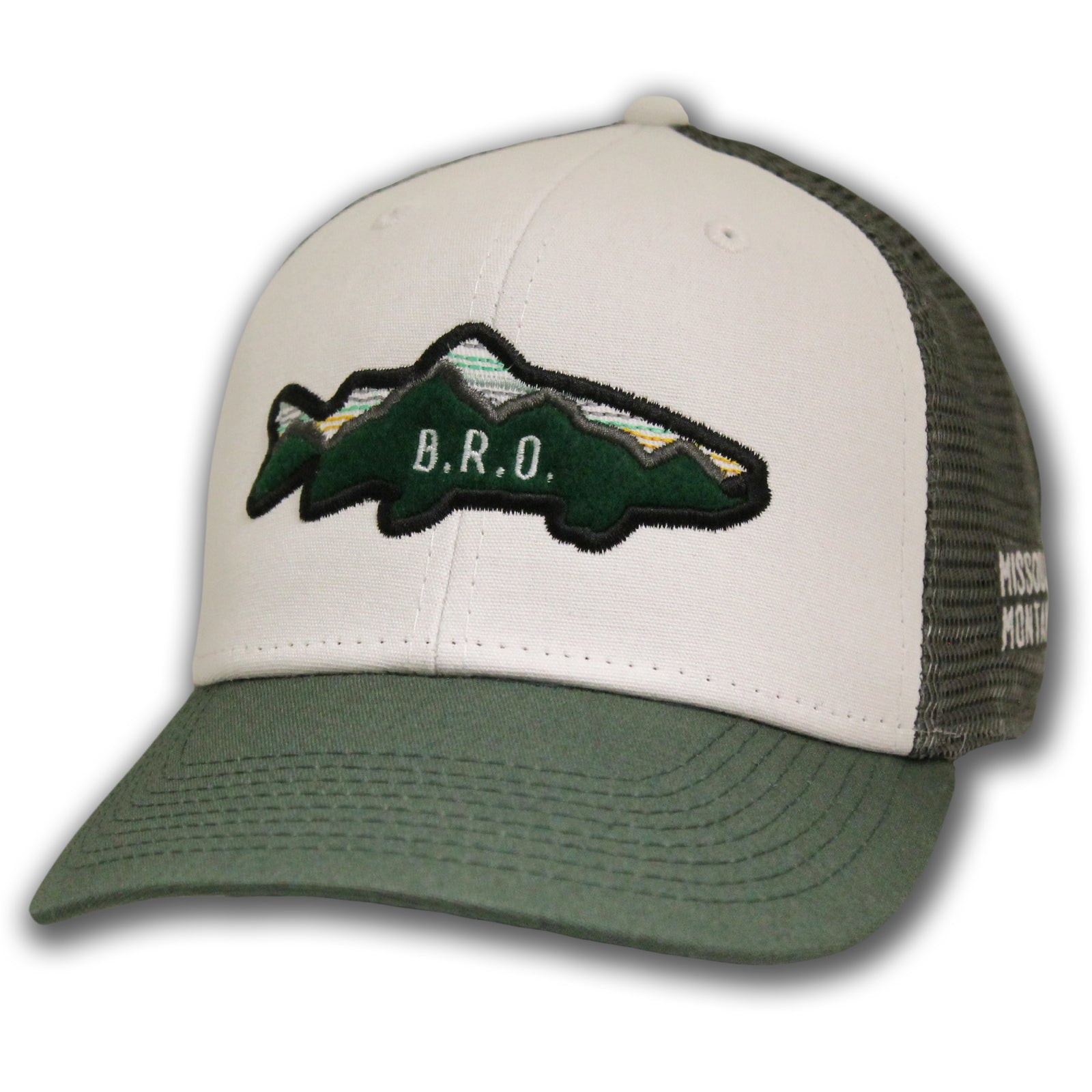 BRO Logo Industrial Canvas Mesh Cap