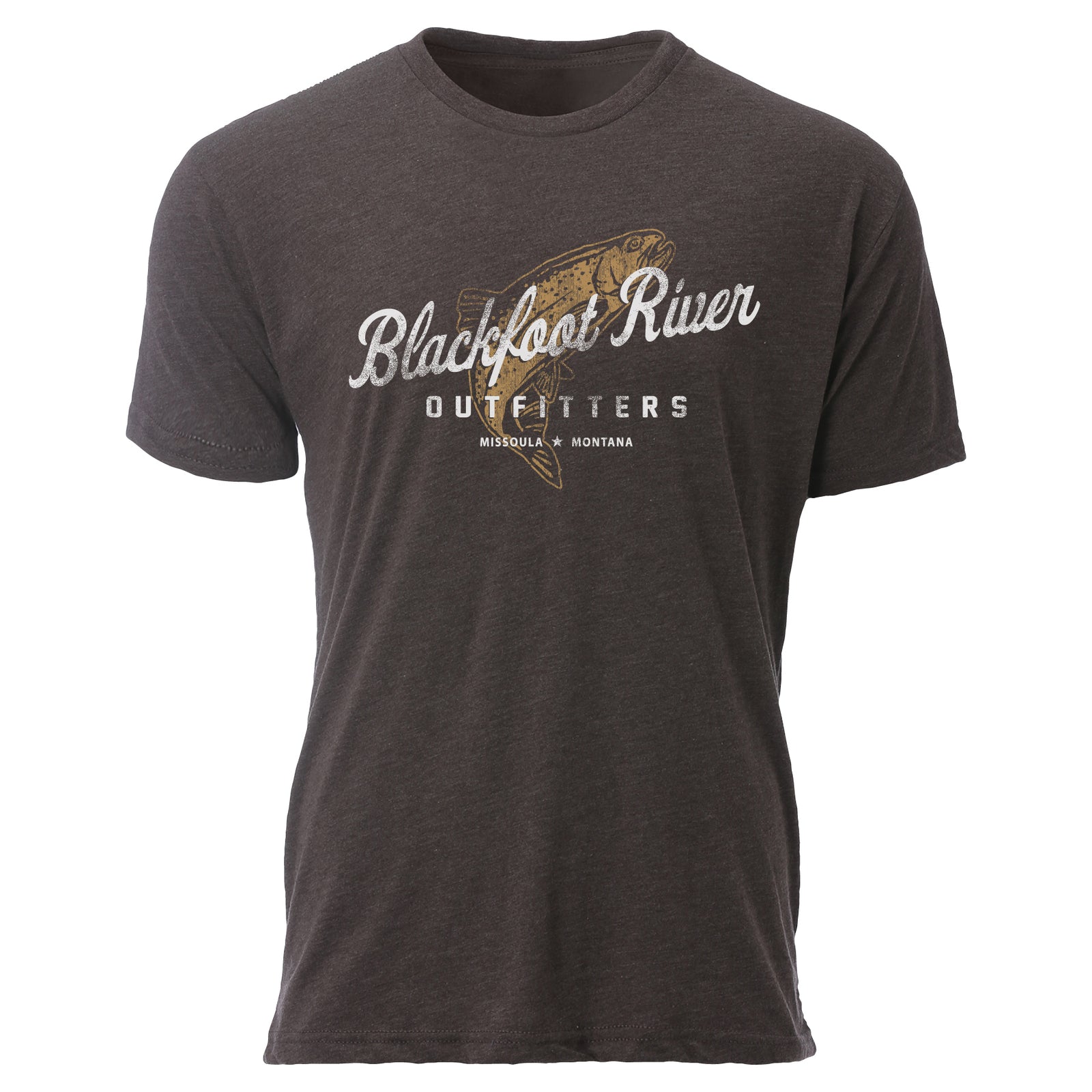 BRO Tri-Blend S/S T Retro Trout Logo - SALE