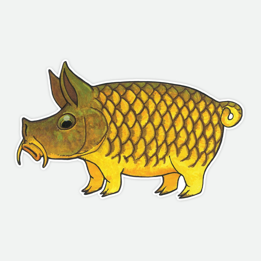 Remedy Pig Carp Sticker