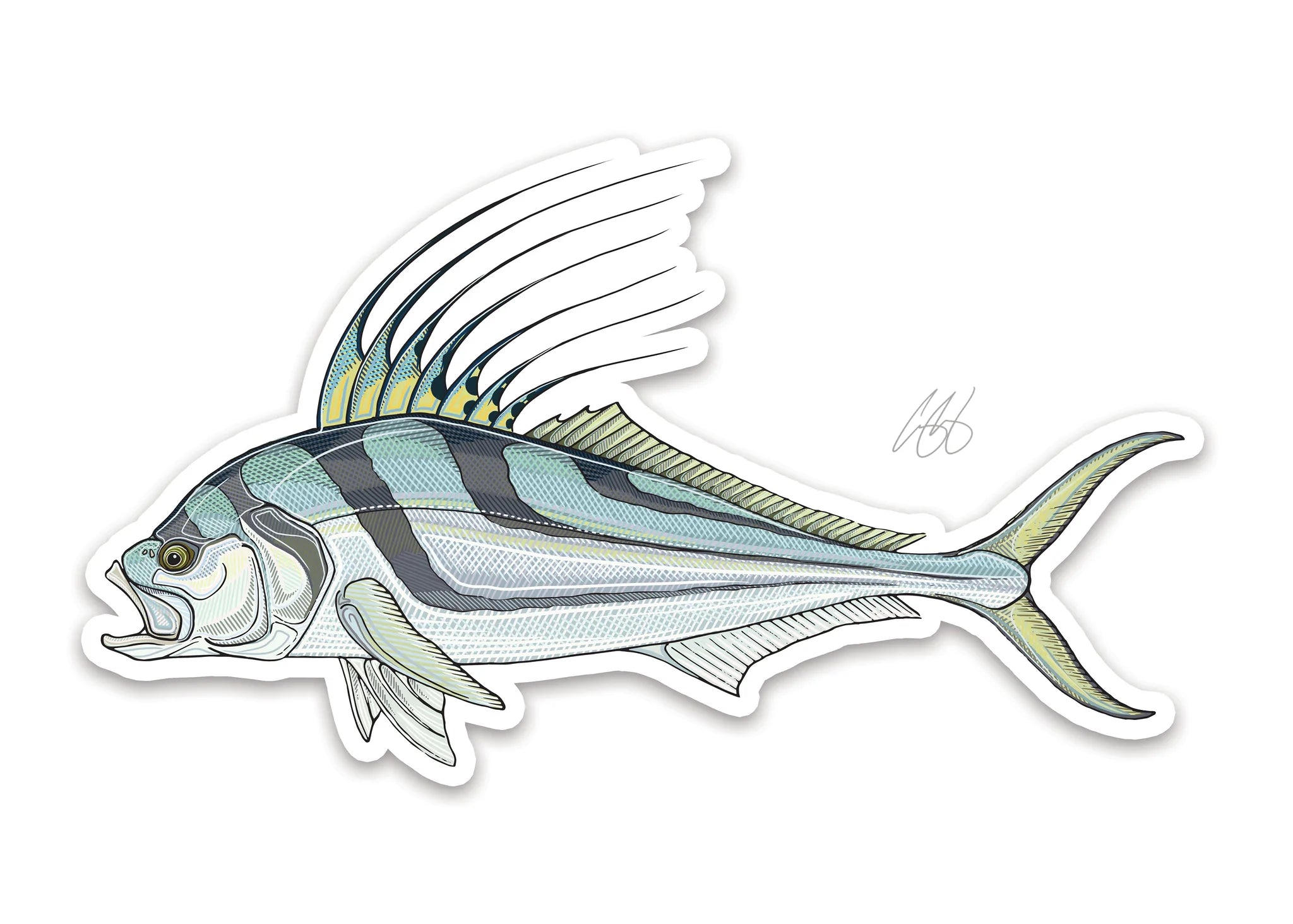 Casey Underwood Roosterfish Decal