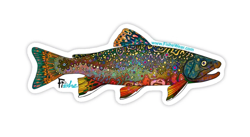 FisheWear Brookie Sticker