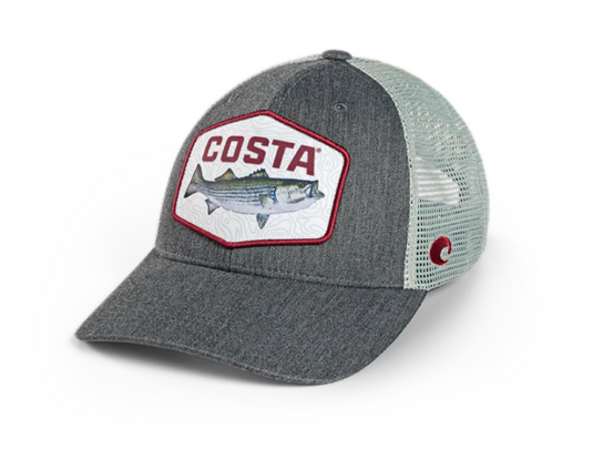 Costa XL Fit Trucker Hat - Striper – Blackfoot River Outfitters