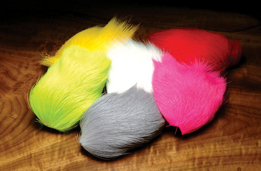 Hareline Deer Belly Hair Dyed From White*