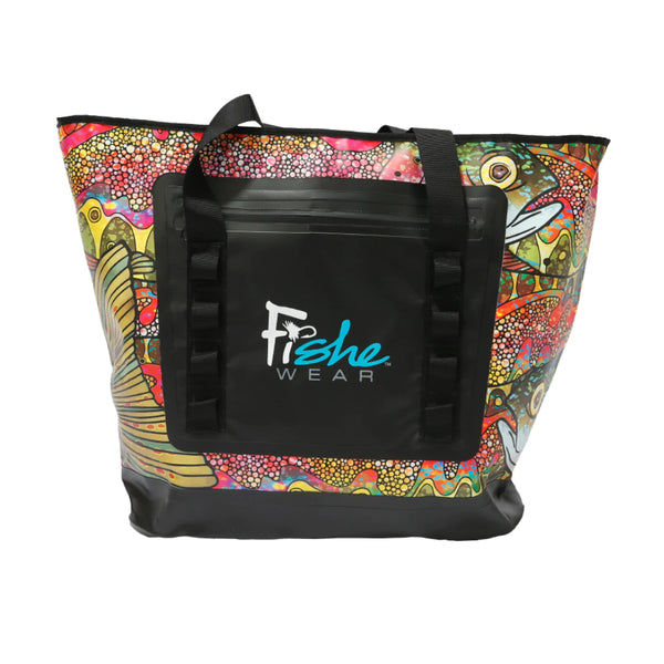 FisheWear Troutrageous Rainbow Wedge Tote Dry Bag