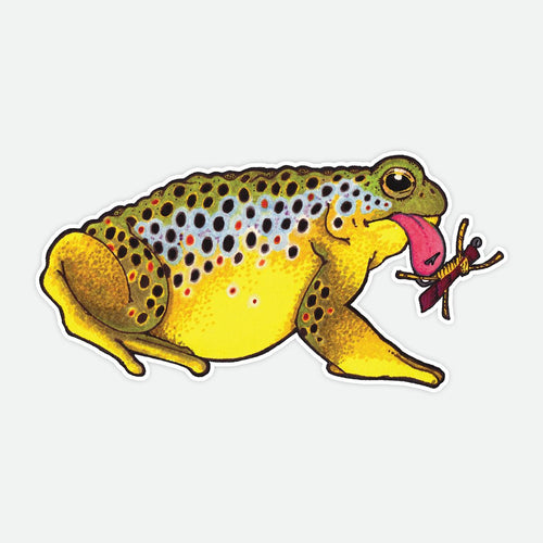 Remedy Toad Brown Trout Sticker