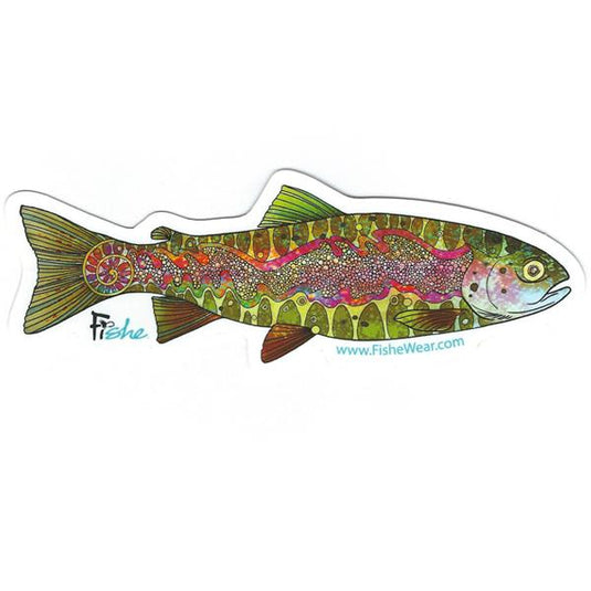 FisheWear Troutrageous Rainbow Sticker