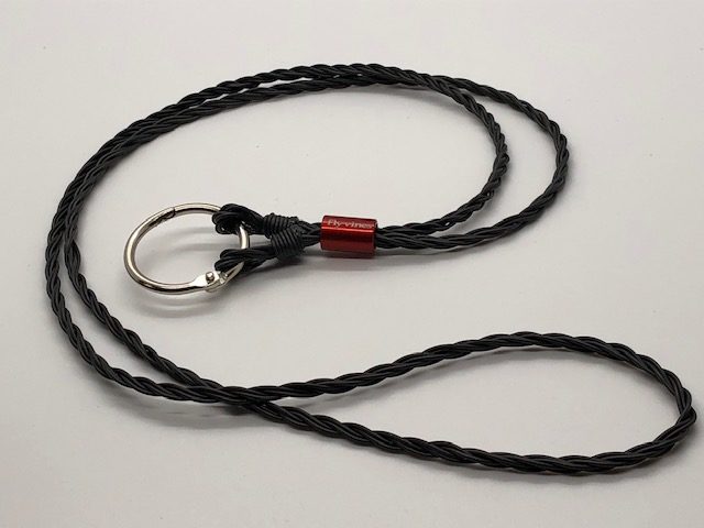 Flyvines Original Recycled Fly Line Lanyard - BLACKOUT