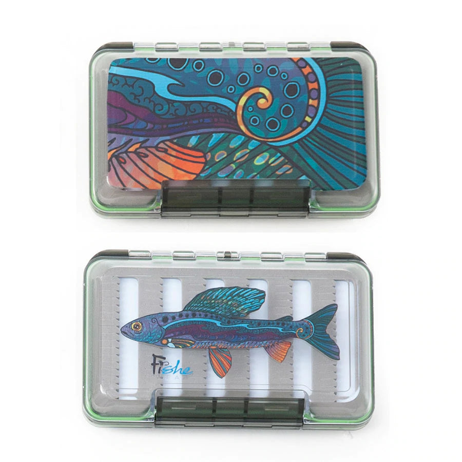 FisheWear Waterproof Fly Box - Groovy Grayling
