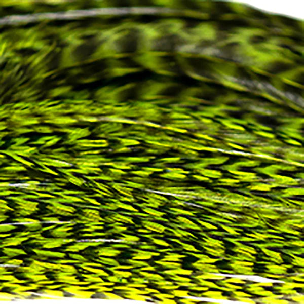 Hareline Half Grizzly Saddle