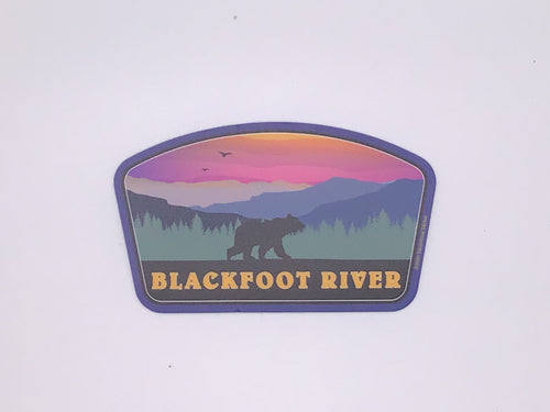 Blackfoot River Western Sunset Sticker
