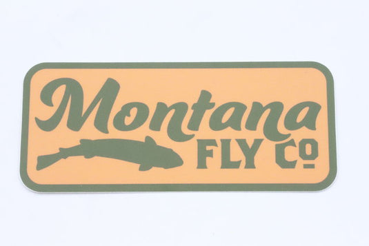 MFC Rectangle Sticker - Retro Fish Logo – Blackfoot River Outfitters