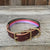 Whiskey Leatherworks Adjustable Print Dog Collar